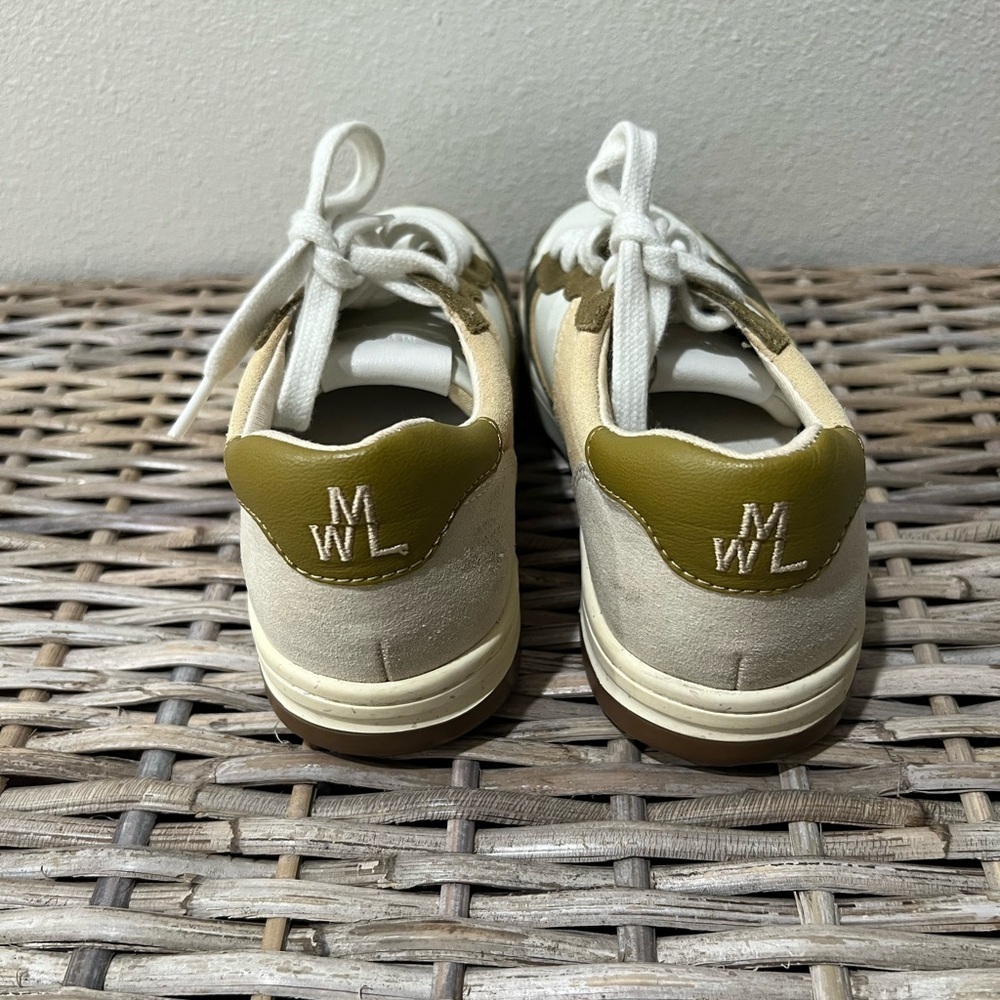 Madewell Court Sneakers in Colorblock, Desert Olive size 5 women’s, EUC - Picture 5 of 7
